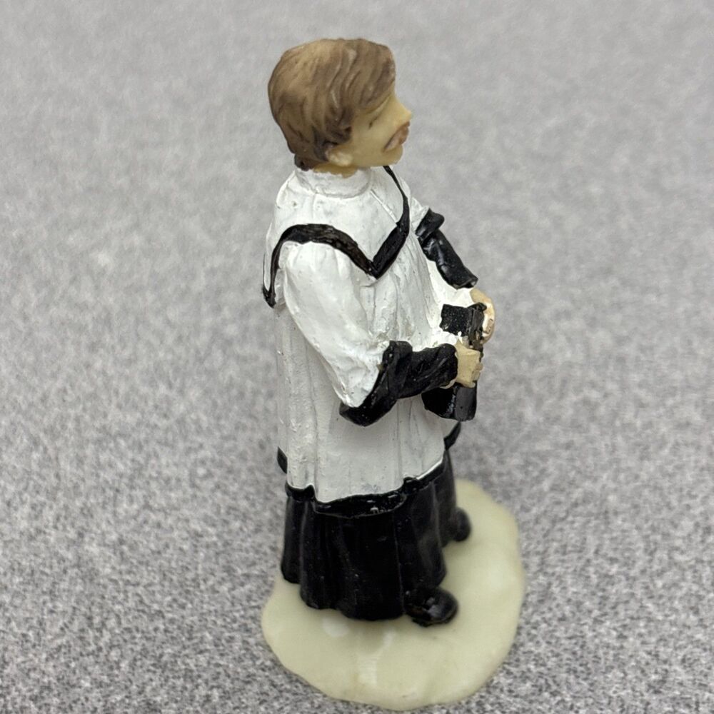 Holiday Time Santas Workbench Christmas Village Priest Pastor Vicar Minister - Picture 4 of 6
